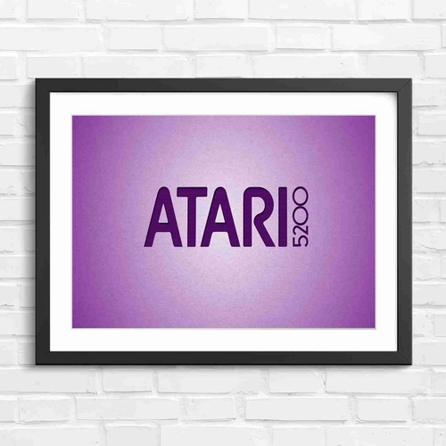 Atari 5200 red text - atari, logo