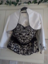 Ladies VENI INFANTINO outfit (for Ronald Joyce) Size 14 Black & Ivory