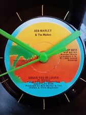 7" Vinyl Record Upcycled Retro Wall Clock 45 RPM- Bob Marley Could You Be Loved