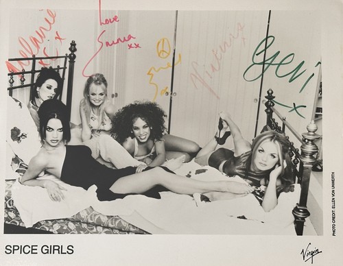 Spice girls signed photo - signed,
