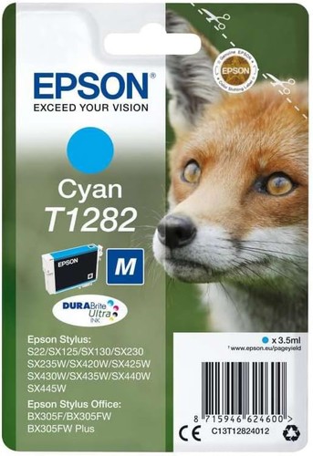 Genuine epson t1282 fox - epson, cyan