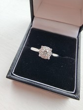 9 Ct White Gold Diamond Ring