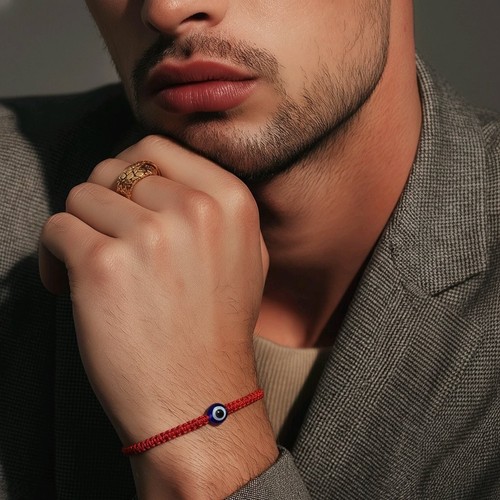 Bracelet red evil - red,