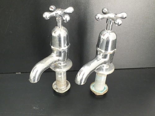 Pair vintage 1950s chromed - pair,