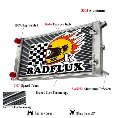 Cu633 aluminum radiator fits - radiator,