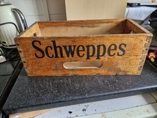 Vintage Schweppes Crate. Holds 7" Inch Vinyl Singles ~ Antiques. Advertising.