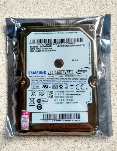 Samsung 80g 5400 rpm - samsung, 2.5"