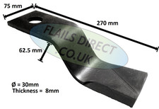 Port agric Rotary topper Blade