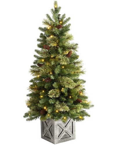 5ft pre lit natural - pre-lit, pine