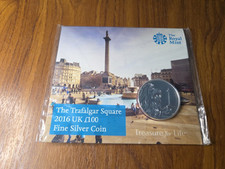 2016 Trafalgar Square £100 Silver Coin