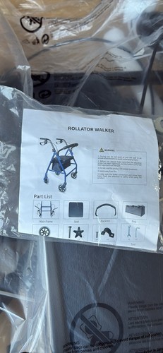 Wheel rollator walker with - 4-wheel,