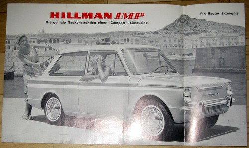 Hillman imp brochure rootes - hillman,