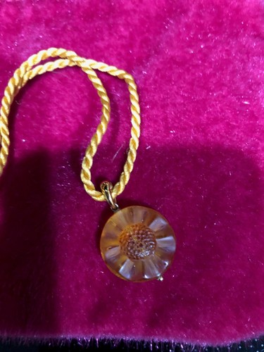 Lalique fleur flower amber - flower,