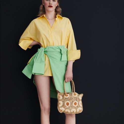 Zara crochet floral bag - zara,