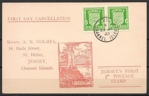 Jersey stamps 1942 - 1942, first