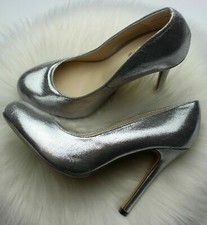 WOMENS SILVER STILETTO HIGH