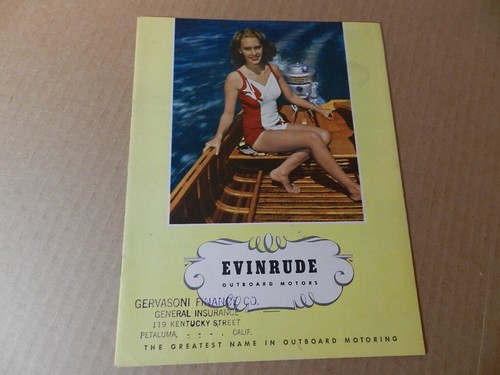 Vintage 1945 evinrude outboard - evinrude,