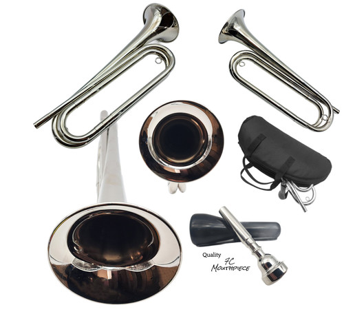 Regiment bugle nickel key - bugle-nickel-key, of