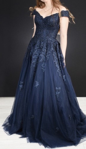 Sherri hill navy blue - hill,