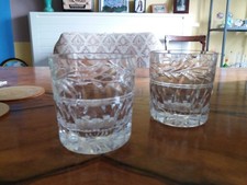PAIR of STUART CRYSTAL 'EDWARDIAN' Pattern OLD FASHIONED WHISKY #2