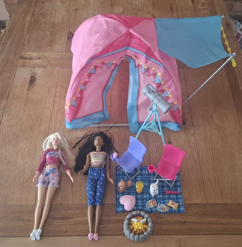 Barbie camping playset - camping, dolls