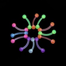 5x Plastic Curved Bar Metal