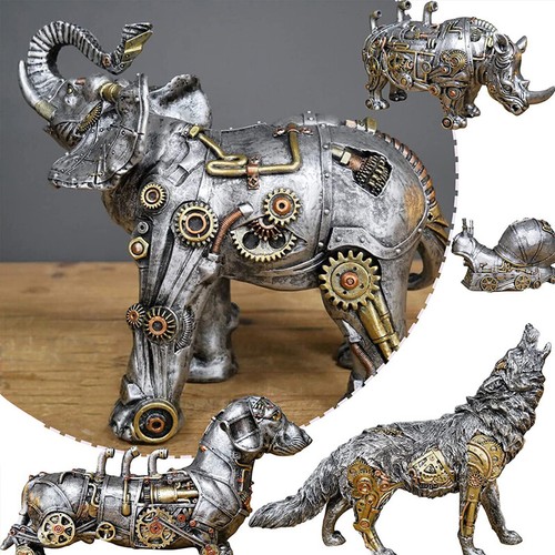 Silver industrial resin - resin, gothic