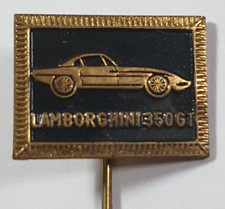 Lamborghini 350 GT Enamel Stick Pin badge 18x14mm. Classic Car Sports Car Racing