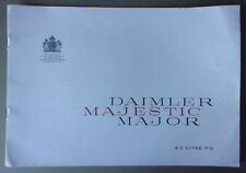 DAIMLER MAJESTIC MAJOR 4.5 LITRE V8 orig 1962 UK Mkt Large Format Sales Brochure