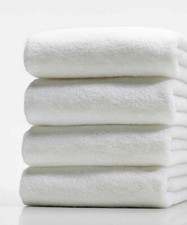4X White Big Towel Bath Hotel
