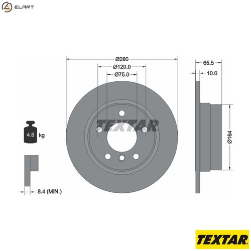Brake disc 92132903 for bmw - disc,