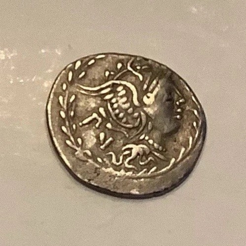 Ancient roman silver denarius - roman,