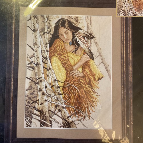 Cross stitch kit - cross, chart+fabric