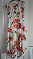 Matalan pink cream floral