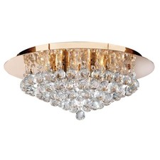 6 Lights Gold Finish Frame