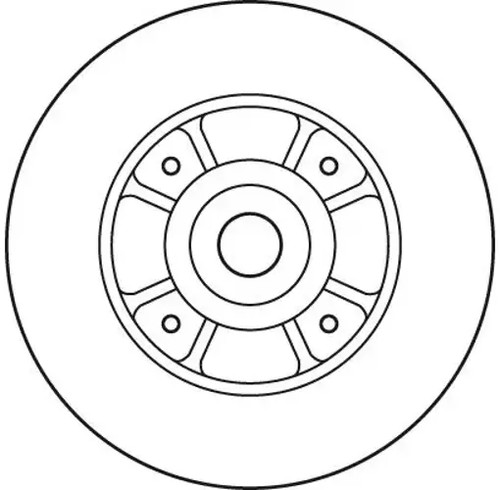 Brake disc solid - 2x, df2706bs