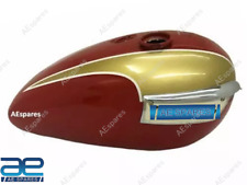 FOR TRIUMPH T140 OIF FUEL TANK GOLDEN & RED PAINTED WITH painted BADGES ECs