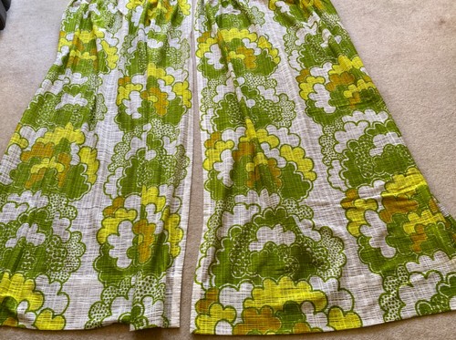 Vintage 1970s curtains pair - curtains,