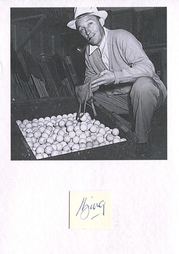 Bing crosby autograph - crosby, †