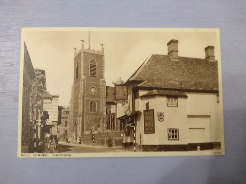 Vintage postcard bell corner - vintage,
