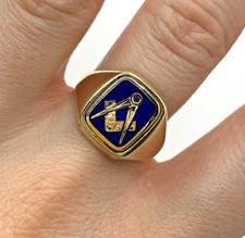 9 ct Gold Masonic Reversible
