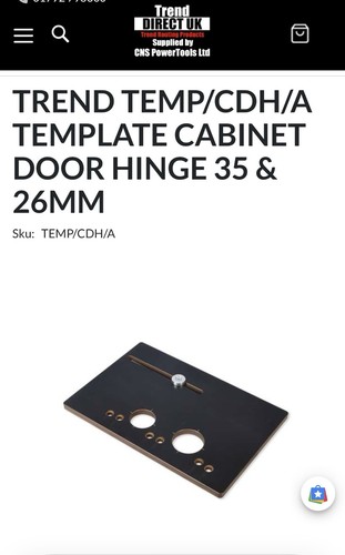 Trend door hinge jig - hinge,