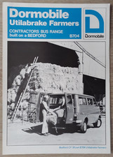 Bedford CF Dormobile Utilabrake Farmers Contractors Bus Brochure / Leaflet 1976