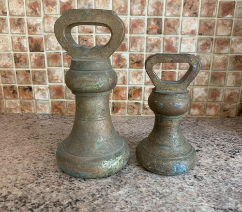 Antique solid brass 4lb - antique,
