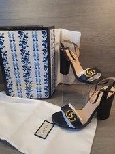 Gucci Marmont GG Leather Heels