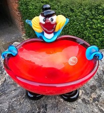 Vintage Murano Glass Clown  /