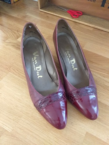 Burgundy van dal ingot shoes - dal,