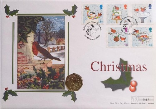 Isle man 2000 christmas 50p - christmas,