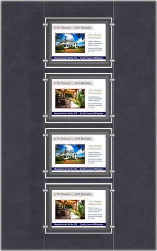 Led estate agent window light - agent,