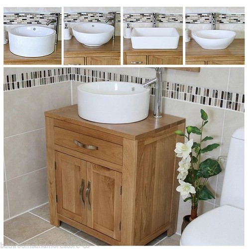 Bathroom vanity unit - bathroom, oak